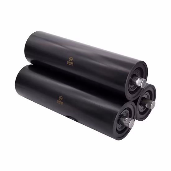 Rolo transportador de poliuretano para transportador de correia